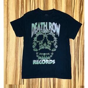 Black Death Row Records Marihuana Print Tshirt Size medium